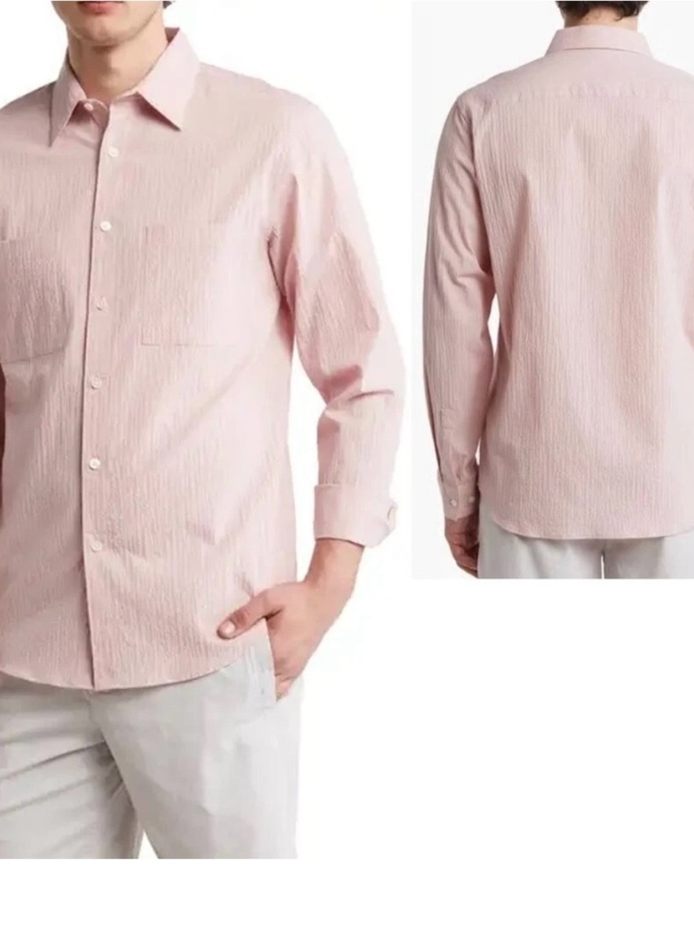 NWT New $225 Theory Irving 2P Spring Ripstop Viola Shirt Size XXL $225